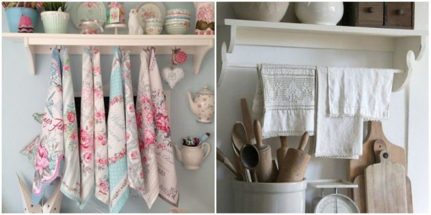 Přidejte krásný textilie na kuchyňském interiéru