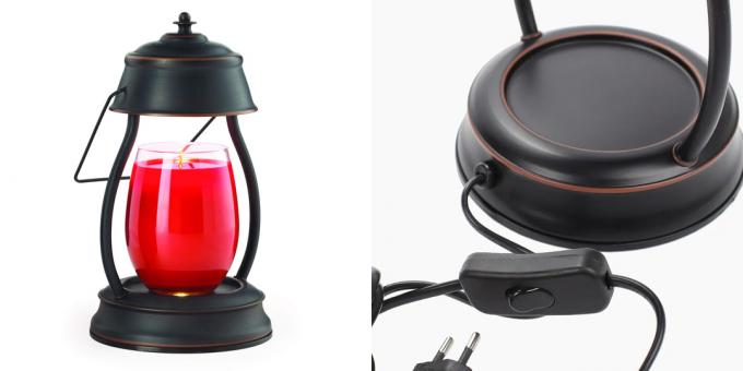 Vůně pro útulnou atmosféru doma: Elektrická lampa pro vonné svíčky