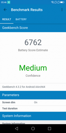 Přehled Poptel P60: Geekbench Score