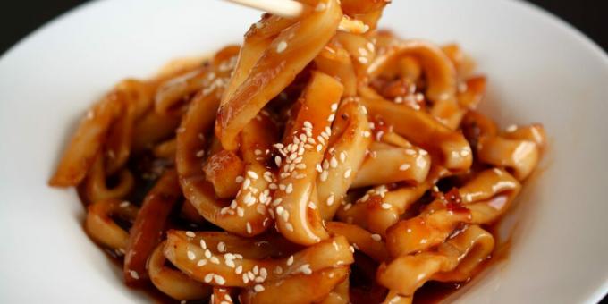 Marinovaná chobotnice se sójovou omáčkou: jednoduchý recept