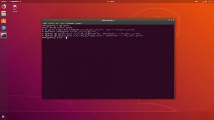 Linux terminál umožňuje křičet na systému