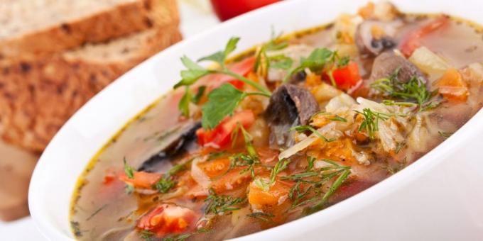 Jak vařit polévku s houbami a ryb
