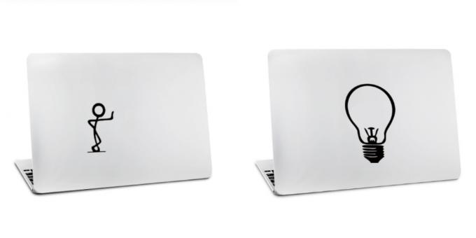 Nálepka na notebooku pro Mac