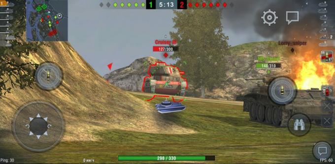 Výkon při hře World of Tanks: Blitz