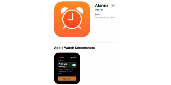 app značky na trati spát na Apple Watch