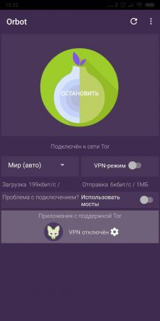 Private Browser pro Android: Orbot
