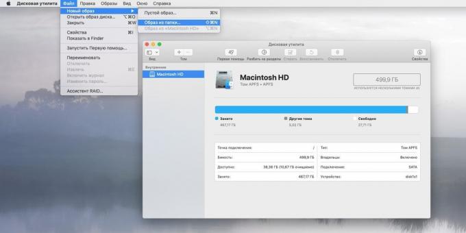 Šifrování složky: Disk Utility