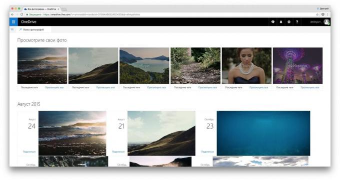 Cloud pro fotografii: onedrive