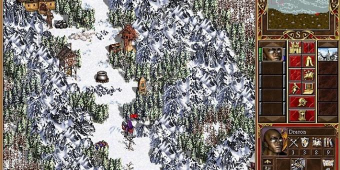 Staré hry na PC: mapa Heroes of Might and Magic III