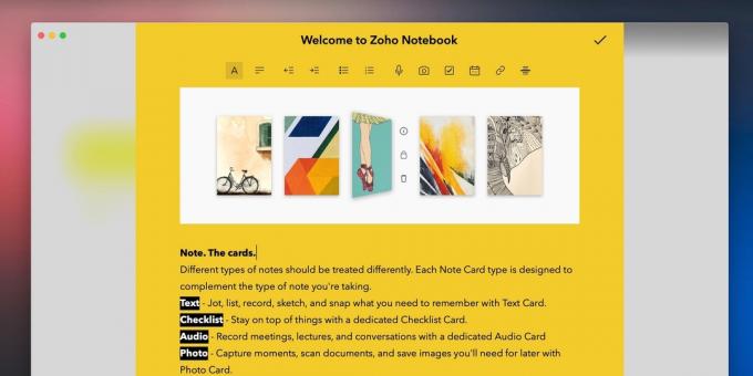 Zoho Notebook