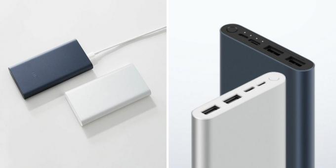 Powerbank se čtyřmi konektory Xiaomi