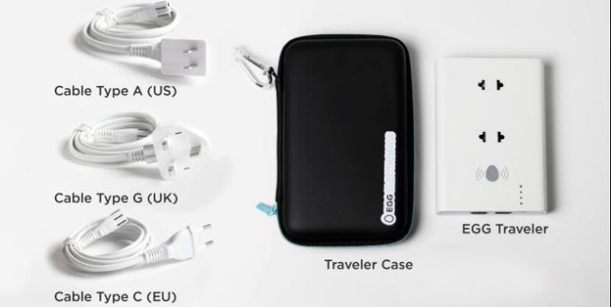 EGG Traveler: zásuvkové adaptéry pro různé typy