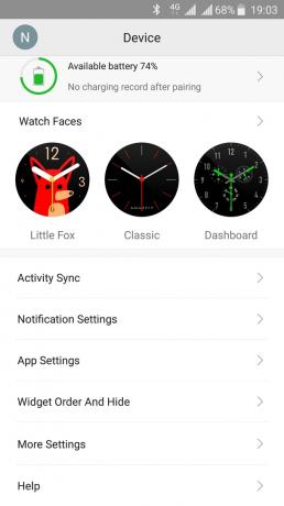 Xiaomi Amazfit Pace: Application