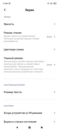 Redmi Note 9 Pro: nastavení obrazovky