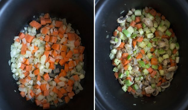  Jak udělat fazolový guláš: přidejte zbytek zeleniny s ohledem na dobu vaření