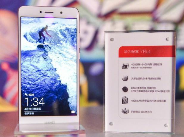 Huawei Užijte 7 Plus: vzhled smartphone