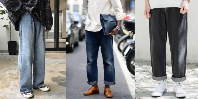 Široké rovné džíny pro muže - 2019/2020
