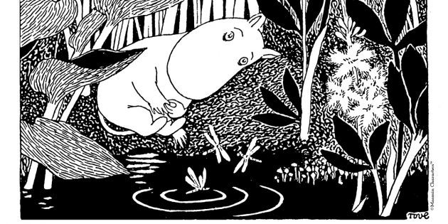 Ilustrace ke knize Moomins „Dangerous Summer“