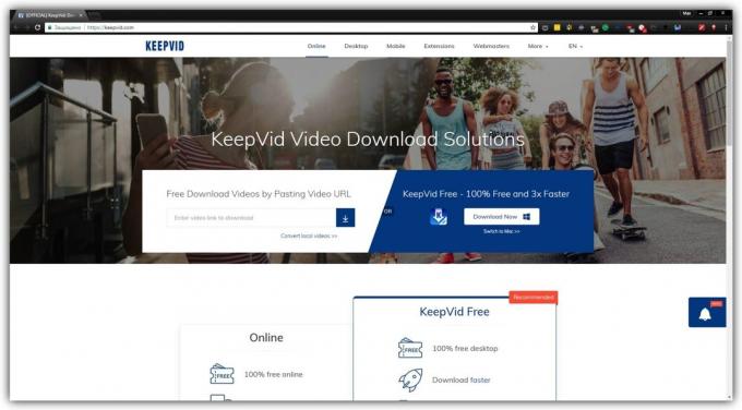 Jak stahovat videa bez programování: KeepVid