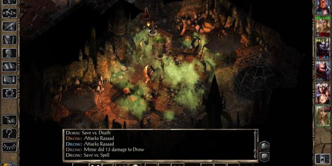 Staré hry na PC: Scéna z Baldur Gate II