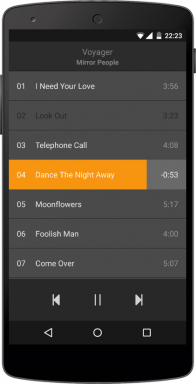 Mixy - velmi jednoduchý a malý jedinečný hudební přehrávač pro Android