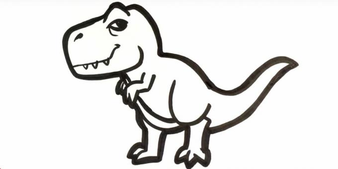 Jak nakreslit tyranosaura
