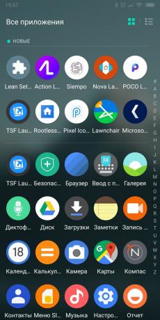 Launcher pro Android: Evie Launcher (všechny žádosti)