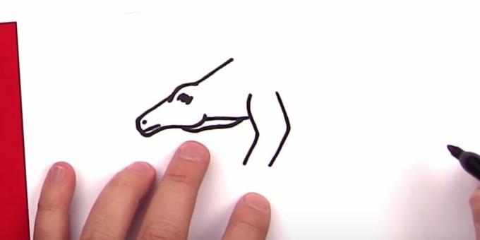 Jak nakreslit stegosaurus: přidejte část tlapky