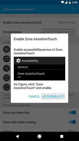 Zone AssistiveTouch: Zahrnutí widgetu