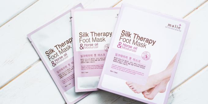 Hydratační maska ​​pro nohy Malie SILK THERAPY FOOT MASK