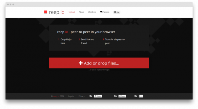 obrazovka Reep.io