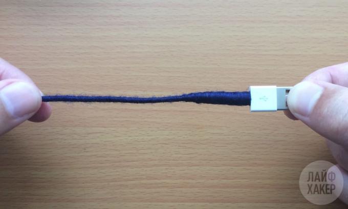 Jak opravit bleskově kabel: zkontrolujte hustotu