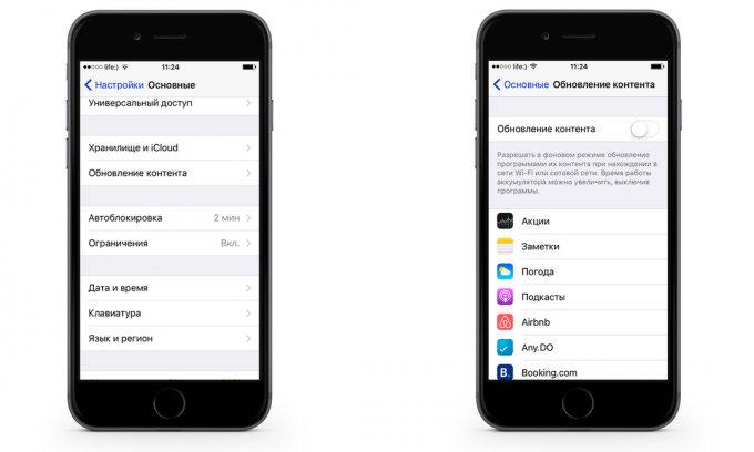 Jak ušetřit na mobilní datový provoz iPhone s iOS 9. Odpojit aktualizace datové aplikace