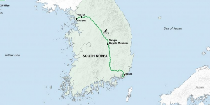 Atrakce Jižní Korea: cestovat po zemi od severu k jihu, si můžete prohlédnout Zelenski Cycle World