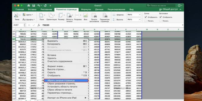 Jak odstranit konec stránky v aplikaci Excel