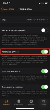 Smart náramek Apple Watch: auto pauza na iPhone