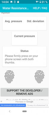 Aplikace pro Android testuje ochranu proti vlhkosti