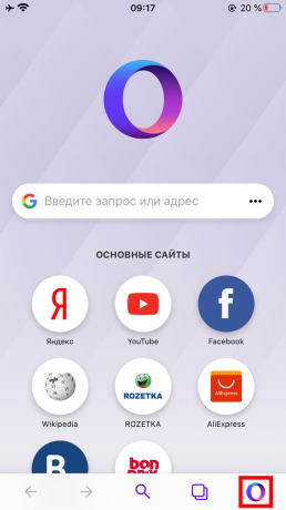 Jak povolit režim inkognito v aplikaci Opera Touch na iPhone