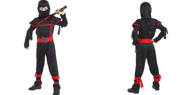 Ninja kostým na Halloween