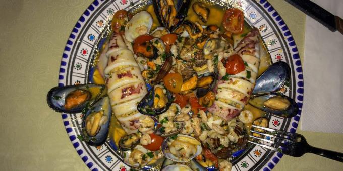 Měkké chobotnice s mořskými plody: snadný recept