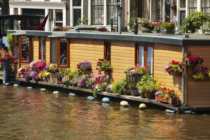 Amsterdam. žijící člun