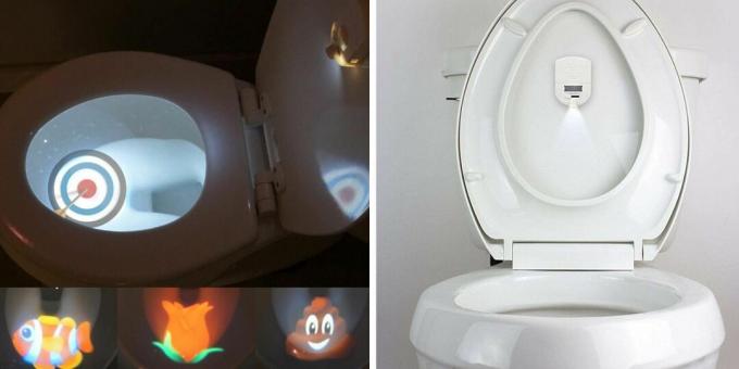 neobvyklé pomůcky: toaletní světla