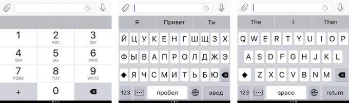 „Yandex. Klávesnice „: layout