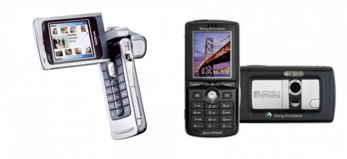 Nokia N90 a Sony Ericsson k750i