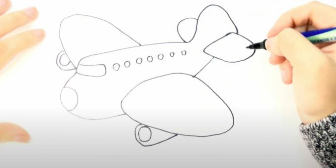 Jak nakreslit letadlo: kreslení letadla pomocí značky