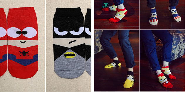 Krásné ponožky: Pánské ponožky s superhrdinové