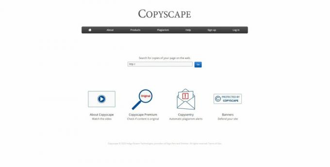 Zkontrolujte jedinečnost textu online: Copyscape