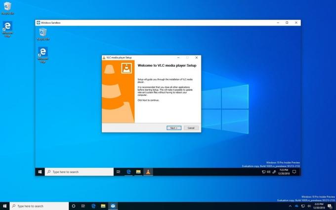 Jarní aktualizovat na verzi Windows 10: Windows Sandbox