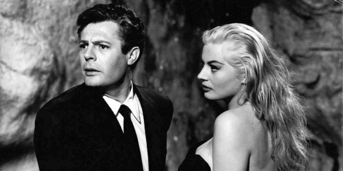 Záběr z filmu „La Dolce Vita“ od Federica Felliniho