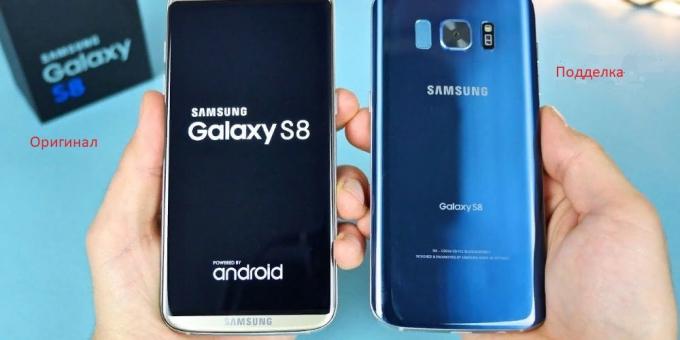 Originální a falešné smartphony od Samsungu